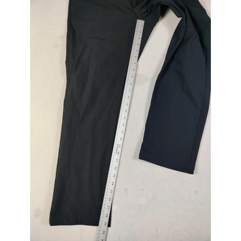 Under Armour Tech Pants Mens 34 Black Microfiber Chino Golf Performance Casual